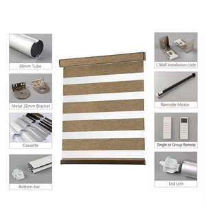 Ngựa Vằn Shades tùy chỉnh Polyester cửa sổ thông minh cơ giới tự động màn Zebra rèm - Product Image 3