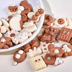 Mignon Dessin Animé 3D Résine Sculpture DIY À La Main <span class=keywords><strong>Chien</strong></span> Série Mobile Téléphone Shell Accessoires Crème Gel <span class=keywords><strong>Maison</strong></span> Pince À Cheveux-Crème Gel - Product Image 3