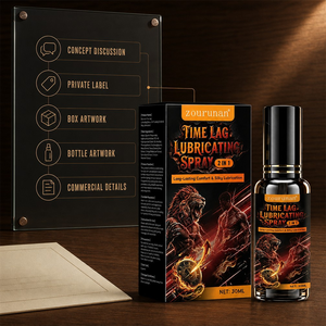 Spray <span class=keywords><strong>Lubrificante</strong></span> Ritardante Zourunan 30ml, <span class=keywords><strong>Lubrificante</strong></span> Intimo per Uomini, Lubrificazione Setosa, Comfort per la Pelle, Etichetta Privata, Basso MOQ - Product Image 2