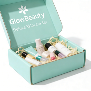 กล่องบรรจุภัณฑ์เครื่องสำอางแบบกำหนดเองรักษ์โลก กล่องไปรษณีย์สำหรับส่งผลิตภัณฑ์ดูแลผิว พิมพ์สีเต็มรูปแบบ โรงงาน OEM ส่งตรง - Product Image 2