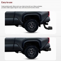 Marchepied rétractable en acier pour hayon arrière de pick-up 4x4, marchepied latéral pour pick-up Tacoma 2024-2025, pédale en aluminium pour coffre