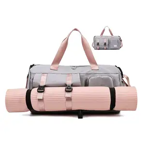 Hafif özel spor spor çanta için unisex açık spor seyahat sırt çantası ayakkabı cebi ile öğrenci bagaj çantası