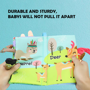 <span class=keywords><strong>Livre</strong></span> en tissu éducatif SeaMind avec des queues d'animaux mignonnes et colorées en relief pour bébés de 3 à 6 <span class=keywords><strong>mois</strong></span>, unisexe - Product Image 5