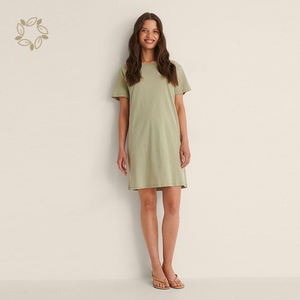 <span class=keywords><strong>T</strong></span>-<span class=keywords><strong>Shirt</strong></span> da <span class=keywords><strong>donna</strong></span> in puro <span class=keywords><strong>cotone</strong></span> e stile Eco-Friendly oversize <span class=keywords><strong>t</strong></span>-<span class=keywords><strong>Shirt</strong></span> sostenibile a maniche corte - Product Image 2