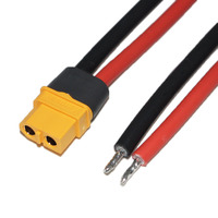 Conector Adaptador de Cable de Alimentación XT60 Macho y Hembra para Carga de Baterías de Litio y Aluminio
