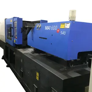 Servo de segunda mão 160 ton ma1600 máquina de molde de injeção plástico haitano