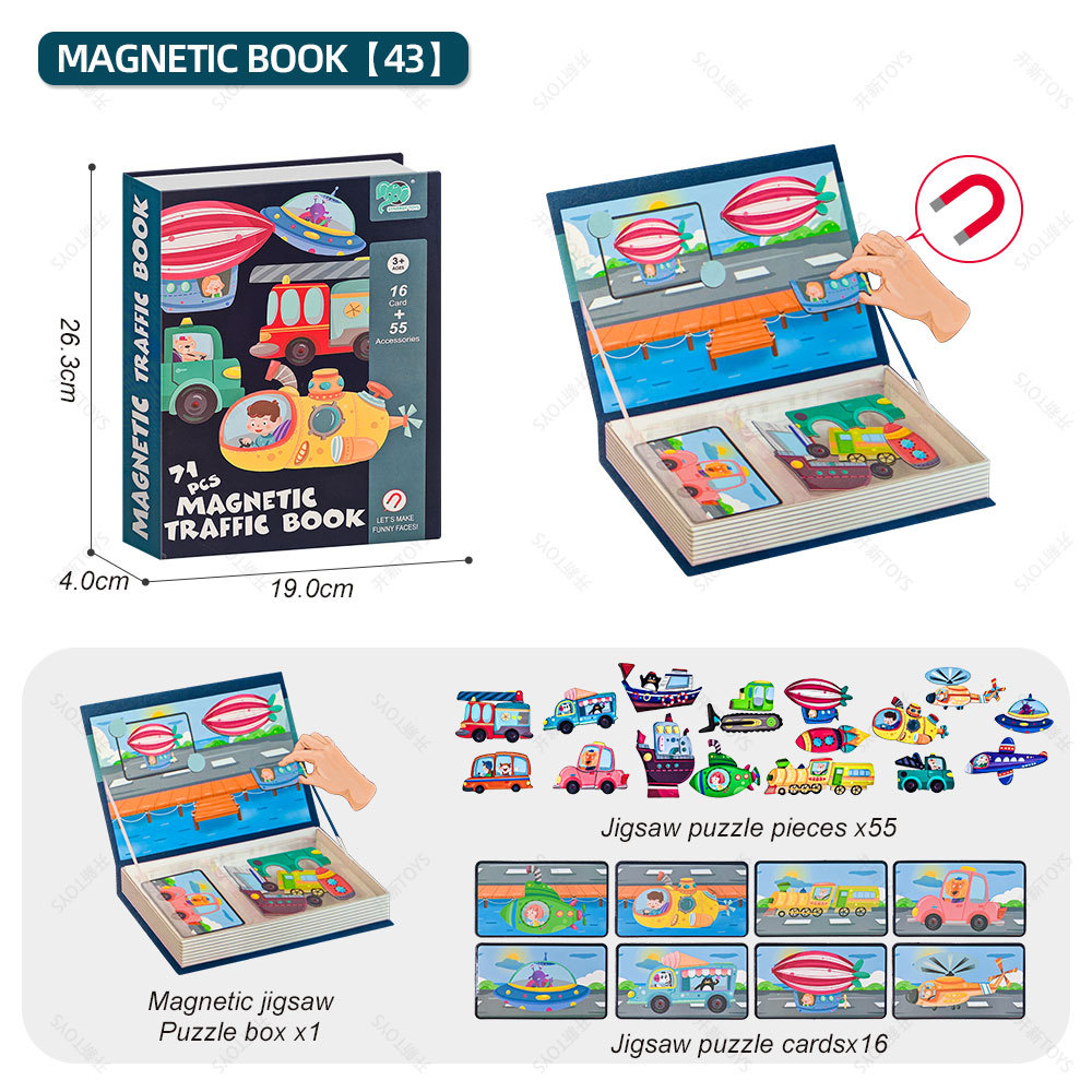 puzzle suit-traffic world (english book box)