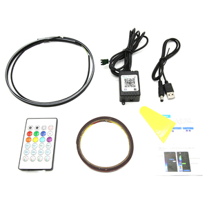 Lumière ambiante RGB ADT, prise USB, fonctionne avec l'application, télécommande, 110 cm, lumière ambiante LED RGB pour voiture - Product Image 6