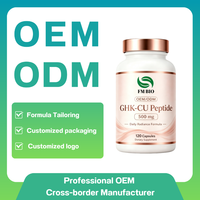 Capsules orales personnalisées de peptide de cuivre GHK-Cu pour la vente en gros – Capsules GHK-CU 500mg pour le soutien beauté
