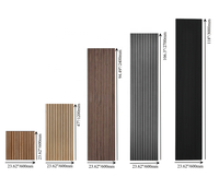 Panneaux muraux insonorisés de haute qualité MDF Akupanel Panneaux de feutre acoustique à lattes en bois pour la décoration intérieure des murs et des plafonds