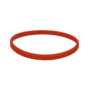 Pulsera de abanico de silicona delgada colorida en blanco con logotipo personalizado - Product Image 5