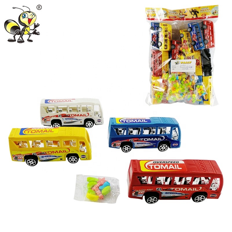 Bas Prix En Gros En Plastique De Survitesse Tomail Bus Voiture Jouet Bonbons