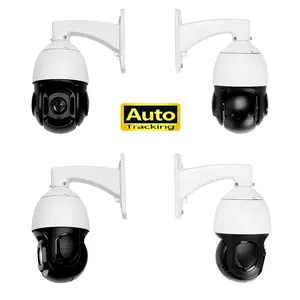 Intrusion Detection City Surveillance 20X Zoom Buit-in MIC Auto Tracking Camera PTZ Network Camera With Memory Card