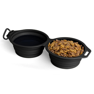 OEM ODM Tazones Plegables para Perros, Recipiente Portátil para Agua y Comida para Cachorros, Botella para Perros, Dos Tazones, Comedero para Mascotas y Gatos - Product Image 5