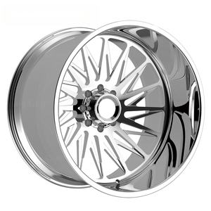 Jantes Speedmega Deep Dish Split Spoke, finition polie brillante, forgées, 22x10J 24x10J 24X12J 26x14J 6x139.7 8x170 pour F350/GMC 2500HD - Product Image 1