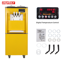 Machine à glaces verticale en acier inoxydable personnalisable 110V 220V pour les entreprises