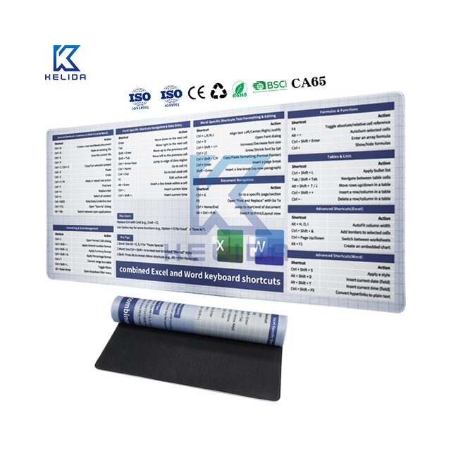 Custom Waterproof Gaming Mouse Pad with Wrist Rest Non-Slip Sublimation Printed Custom Size XXL Keyboard Mat