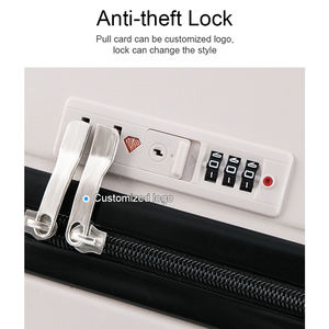 Bagages à roulettes en ABS avec <span class=keywords><strong>porte</strong></span>-gobelet Sacs de voyage à roulettes en gros d'usine Offre Spéciale <span class=keywords><strong>valise</strong></span> Bagages - Product Image 4