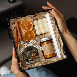Custom Handmade High-End Luxury Soy Wax Environment-Friendly Aromatherapy Scented <strong>Candles</strong> Gift <strong>Set</strong> for Christmas Thanksgiving - Product Image 2