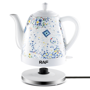 RAF 2024 nuovo Design materiale ceramico di alta qualità spegnimento automatico <span class=keywords><strong>Samovar</strong></span> <span class=keywords><strong>teiera</strong></span> porcellana bollitore elettrico acqua in ceramica - Product Image 4