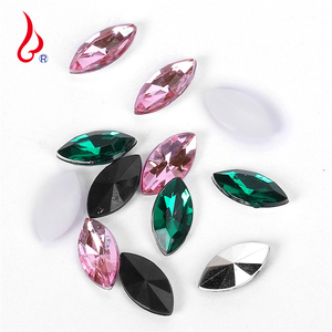 Lan Guang ventes d'usine 12*25mm 500 pièces/sac cristal acrylique clair diamant oeil de cheval <span class=keywords><strong>strass</strong></span> <span class=keywords><strong>pour</strong></span> vêtements bijoux accessoires - Product Image 1