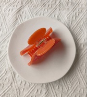 MIO Nouveau Mignon Fruit Acétate Pince À Cheveux Rouge Orange Tomate Forme Griffe Clip À La Main Pinces À Cheveux Femmes Cheveux Accessoires