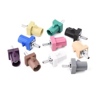 Conector Automotriz Macho Fakra, Conector RF GPS de Alta Definición SMB-J-1.5 para Cable RG174/316