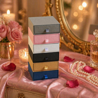 Boîte d'emballage pour bijoux en carton rigide durable et coloré pour commande en gros