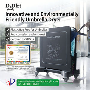 Station de séchage de pluie parapluie écologique Chenille ABS sèche-parapluie humide en plastique avec roues pour lieu public - Product Image 2