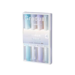 Marcadores degradados de 12 colores, tamaño normal, carcasa de plástico, para oficina y escuela, respetuosos con los ojos, gran capacidad - Product Image 4
