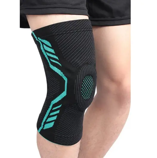 Breathable Copper Knee Brace Sleeve Knitting Support Custom Spandex Nylon Soft Knee Straps Protective Clothing