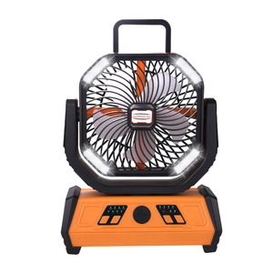 Ventilateur d'extérieur Portable et Rechargeable avec lampe de poche, pour tente de Camping, utilisation sur bureau, 20000mAh, autonomie de 12 heures, prise universelle - Product Image 1