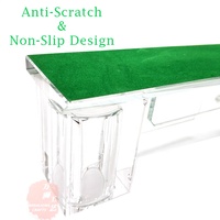 Organisateur de bureau multifonction en cristal, porte-cartes de visite, porte-stylos, boîte de rangement de papeterie, ensemble de table avec horloge CBG-05
