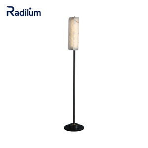 <span class=keywords><strong>Lampadaire</strong></span> en albâtre moderne Tribeca | <span class=keywords><strong>Lampadaire</strong></span> double <span class=keywords><strong>globe</strong></span> avec cadre noir <span class=keywords><strong>pour</strong></span> intérieur de salon, chambre ou hôtel - Product Image 1