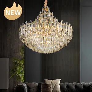 Lustre de cristal de luz suspenso, moderno, hotel, lobby, luxo, iluminação, decorativo, europeu, vintage, lâmpada pingente