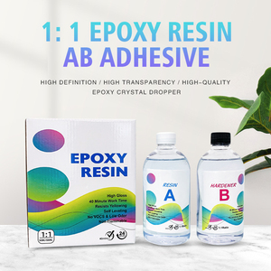 Keo pha lê độ thấm cao 1000ml, tỷ lệ pha trộn 1:1, nhựa Epoxy, chống ố vàng, bao bì hộp màu, chất kết dính & chất bịt kín - Product Image 2