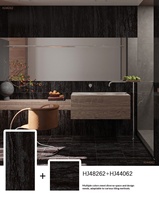 Baldosa de Porcelana de Piedra Travertino 400x400, Moderna y Clásica, Precio Económico de Fábrica China, Baldosa de Cerámica para Pared y Suelo