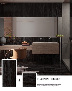 Carrelage en porcelaine effet travertin 400x400, style moderne classique, fabrication chinoise, prix abordable, carrelage mural et de sol en céramique - Product Image 5