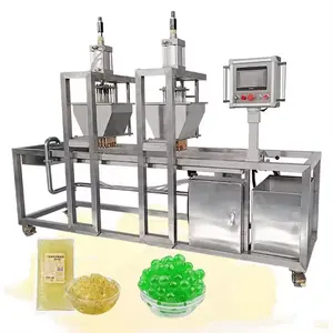 Latest design fully automatic bubble ball pouring equipment popping boba making machine