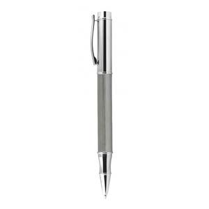 Penna Rollerball in Materiale Ottone Cromato e Grigio per la Scrittura - Product Image 2