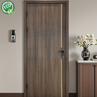 Portes intérieures modernes en bois massif, moulurées, apprêtées, finies à la main, style Shaker, pour villas et chambres d'hôtel