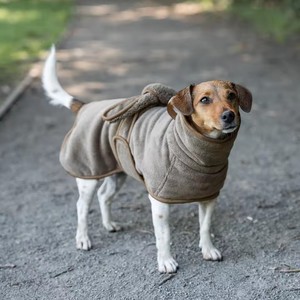 Custom Designed 500GSM Microfiber Highly Absorbent <b>Dog</b> <b>Drying</b> <b>Robes</b> with Wrap-around Chest Tie - Product Image 6