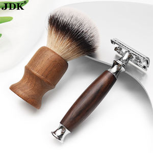 Maquinilla de afeitar con mango de madera rosa, herramientas de afeitar para el cuidado de la barba, doble filo, 1 ud., <span class=keywords><strong>precio</strong></span> de fábrica - Product Image 1