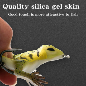 Nouveauté, leurre souple en plastique bionique de 13 cm, 20 g, gecko, lézard, caméléon, leurre de pêche souple, appât, leurre de gecko - Product Image 5