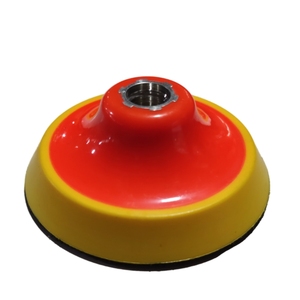 Plaquettes de support en caoutchouc JDK de 4 pouces avec fixation auto-agrippante, rigides 5/8-11 pour meuleuse d'angle, polisseuse, ponceuse, personnalisables OEM, 100MM - Product Image 1