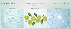 เซรั่มดูแลผิว2% BHA ช่วยขจัดสิวและเพิ่มผิวกระจ่างใสสำหรับเอสเซนส์ - Product Image 3