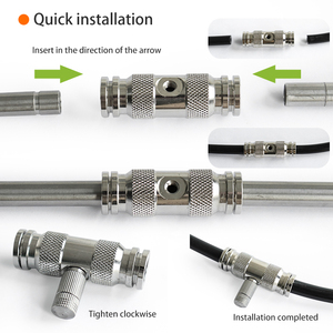 Ống Nối Vòi Phun Sương Hàng Mới Về, Ống Nối Chữ T Bằng Thép Không Gỉ, Phụ Kiện Ống Nối - Product Image 5