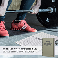 Carnet de suivi d'entraînement mensuel Myway 2026, planificateur d'entraînement en spirale non daté, accessoires de gym à domicile pour femmes et hommes