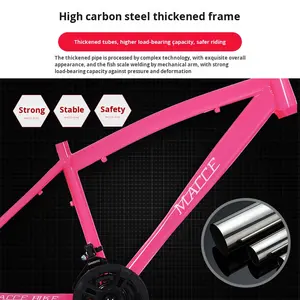 Bicicleta de Montaña Maxi con Amortiguación, Velocidad Variable, Frenos de Disco Dobles, Suspensión Delantera, para Hombres, Mujeres y Adolescentes, Todoterreno y Ciudad - Product Image 2