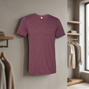T-shirt à manches courtes pour homme, coupe classique, col rond, couleur unie, jersey 100% coton, vêtements décontractés - Product Image 4